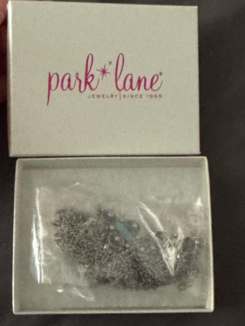 Park Lane Layered Silver-Tone Necklace with Teal Accents -